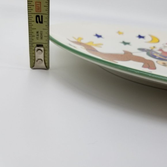 Mikasa Cookies For Santa Treat Plate Platter Reindeer Sleigh 11 Inch Ceramic FX0 - Picture 9 of 11